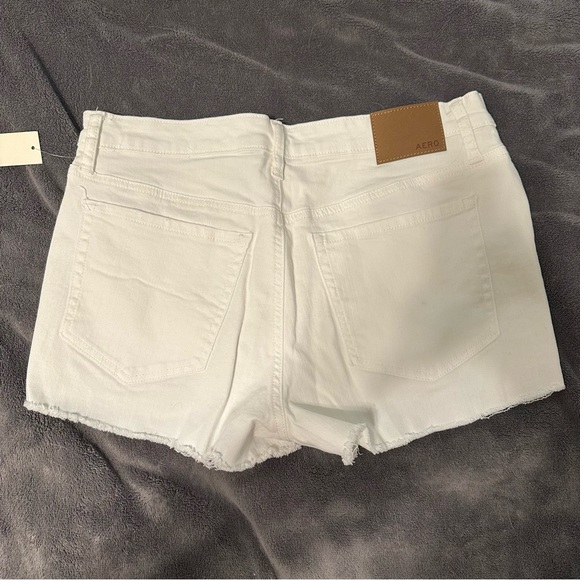 Aero White Jean Shorts - Picture 3 of 3